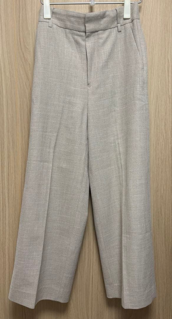 美品　アダムエロペ セットアップ　ツイードテーラードジャケット　パンツ　38