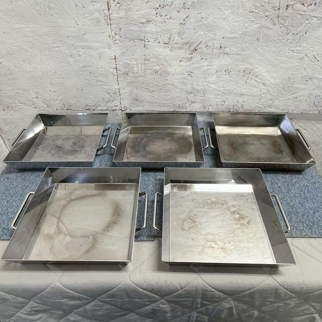 ステンレス製 業務用 ちりとり鍋 5個 セット まとめ売り ① A1275