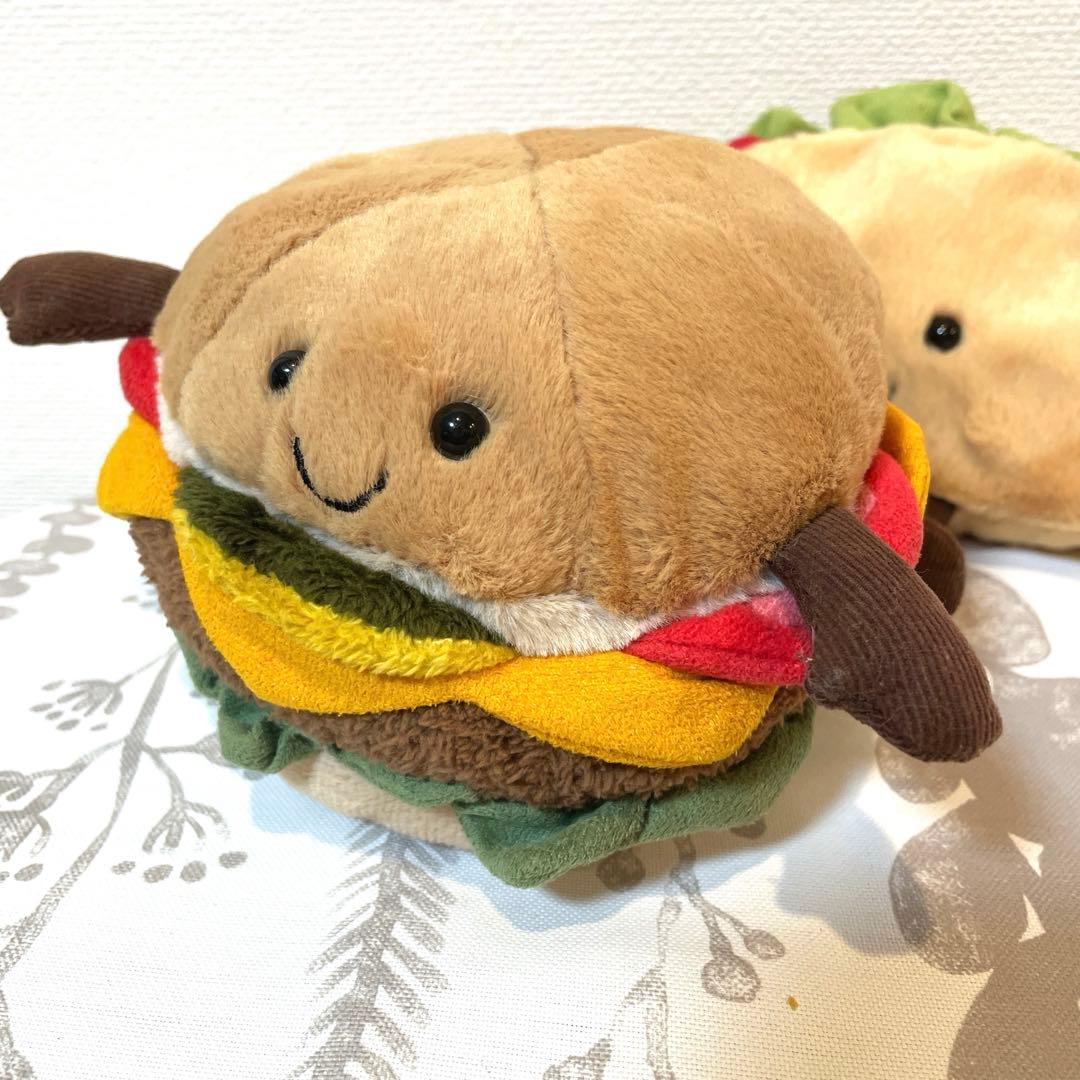 ジェリーキャット　 ぬいぐるみ ハンバーガー　タコス