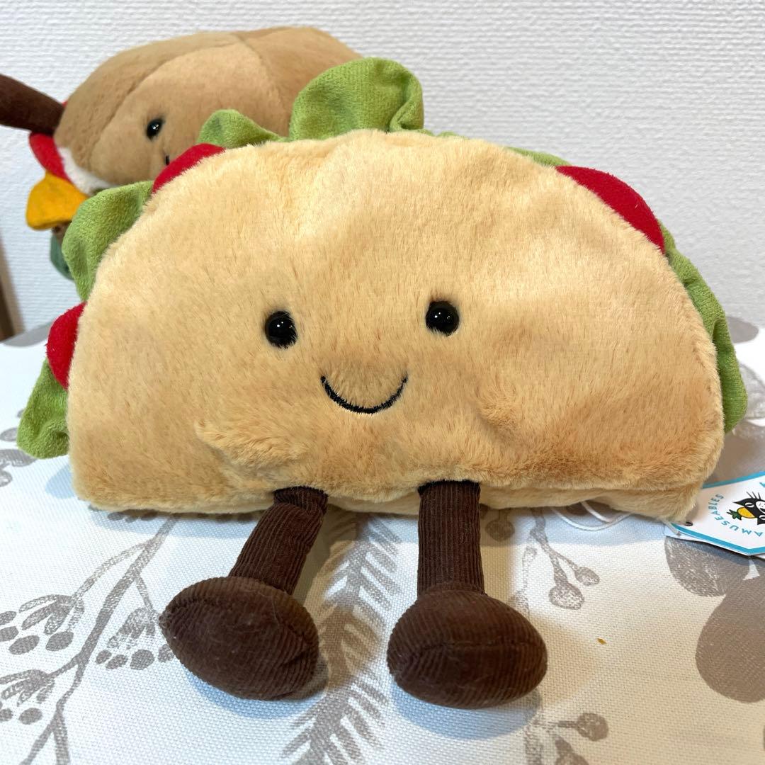 ジェリーキャット　 ぬいぐるみ ハンバーガー　タコス