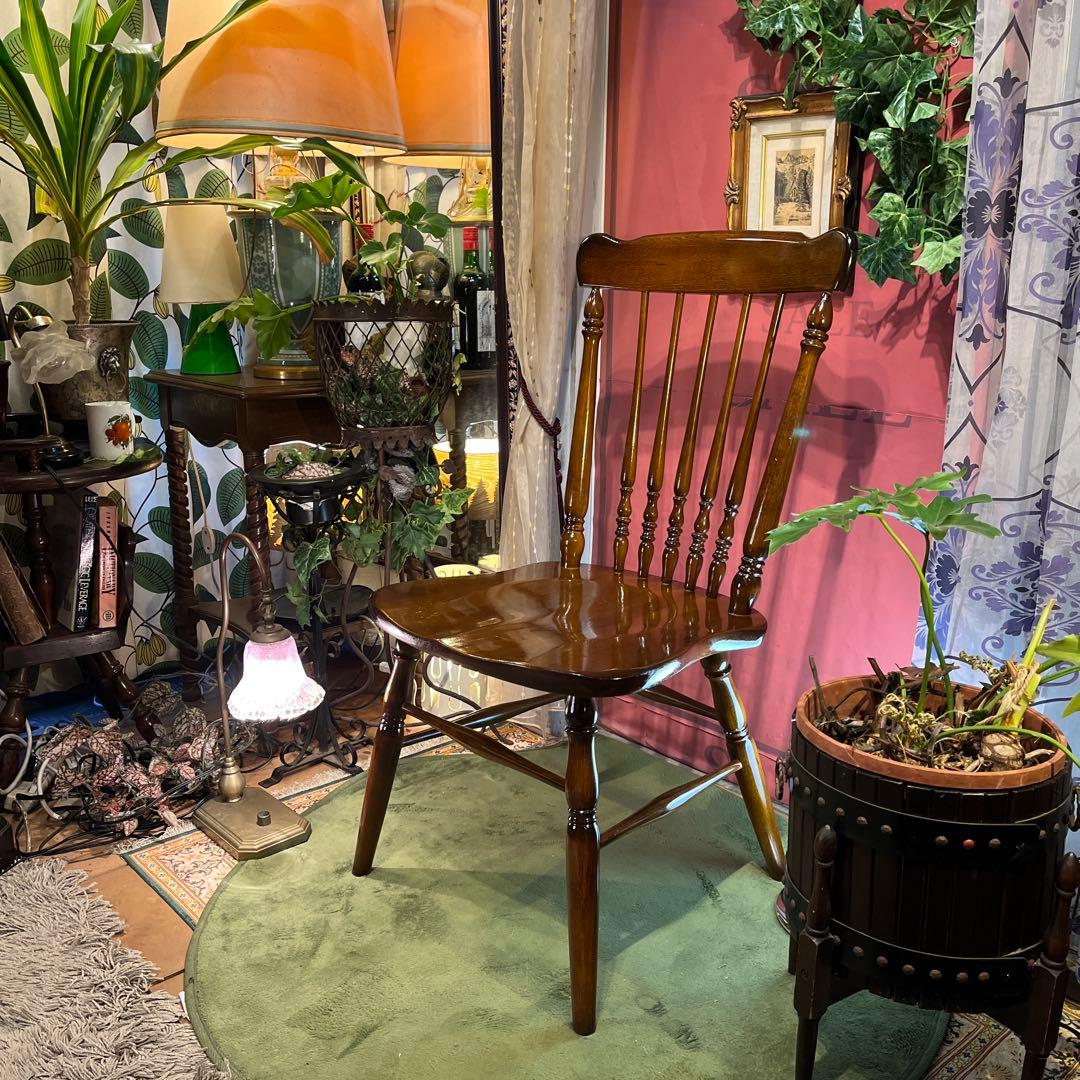 L２　カリモクヴィンテージ スピンドルチェア　コロニアル ウィンザー