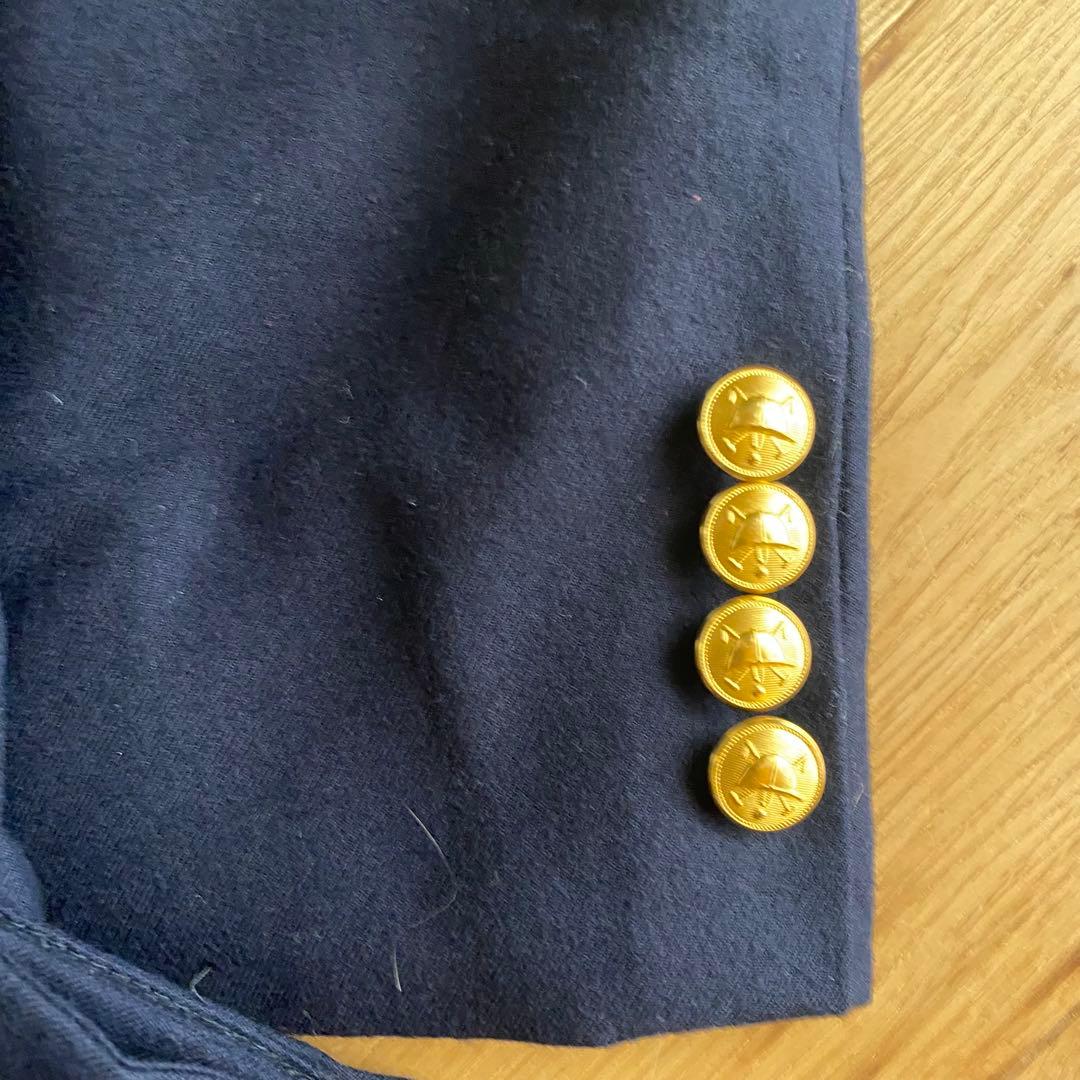 【冠婚葬祭】Ralph Lauren 金ボタン 紺ブレ　160 セットアップ人気