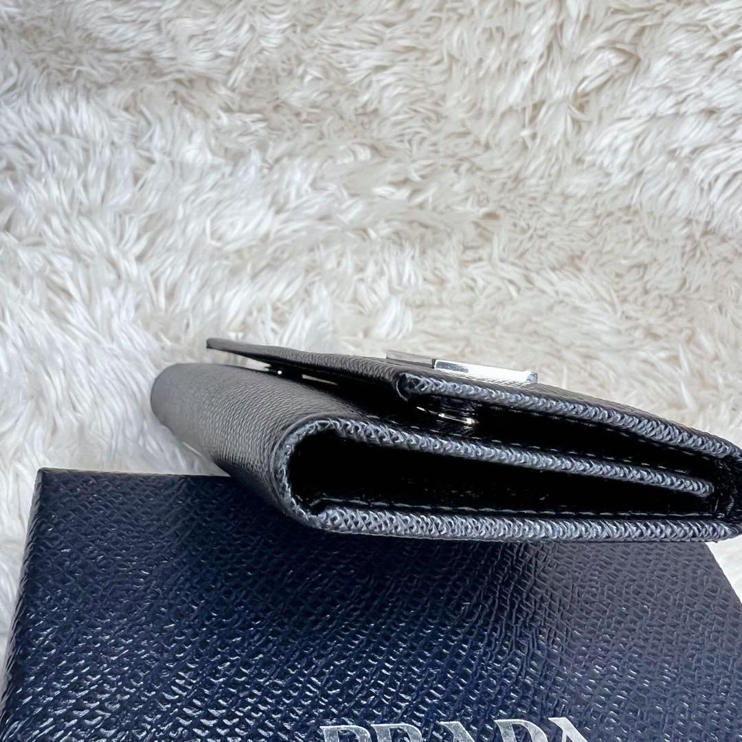 【美品】 PRADA 6連キーケース サフィアーノ レザー 三角ロゴ