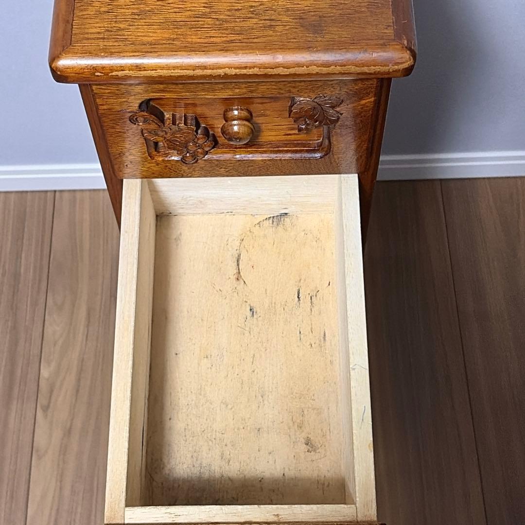 吉川 葡萄園 スリムチェスト　アンティーク 木製 小物入れ