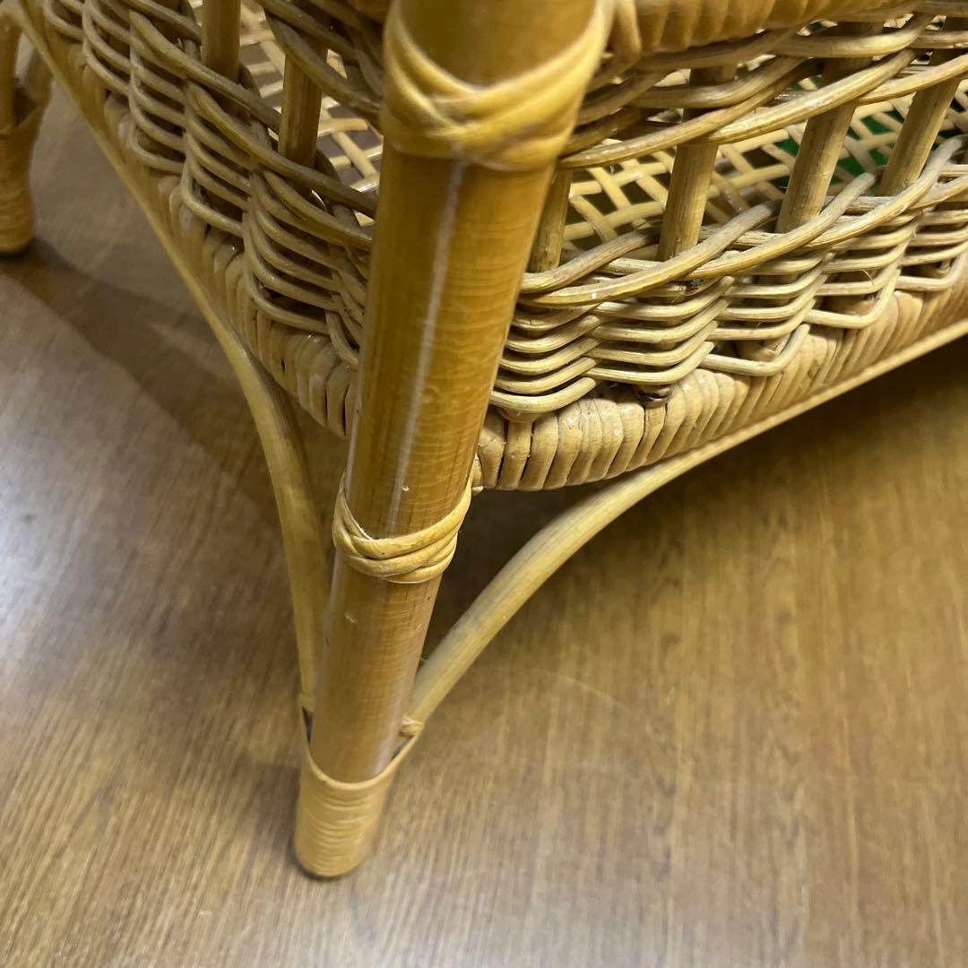 ラタン製2段収納ラック