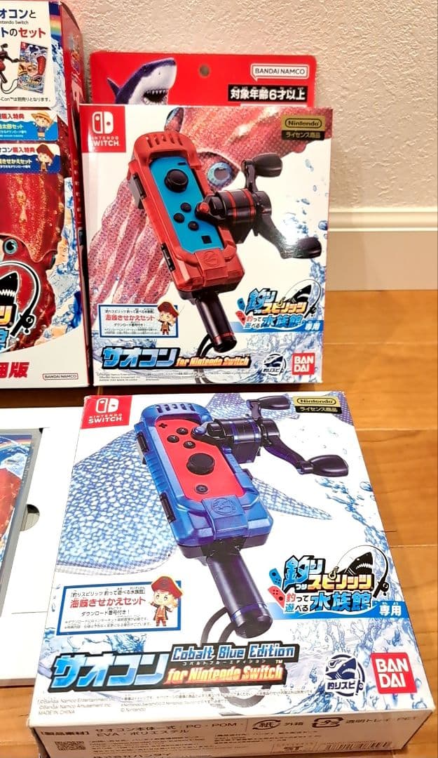 Switch ソフト 釣りスピリッツ 釣って遊べる水族館 & サオコン ２個