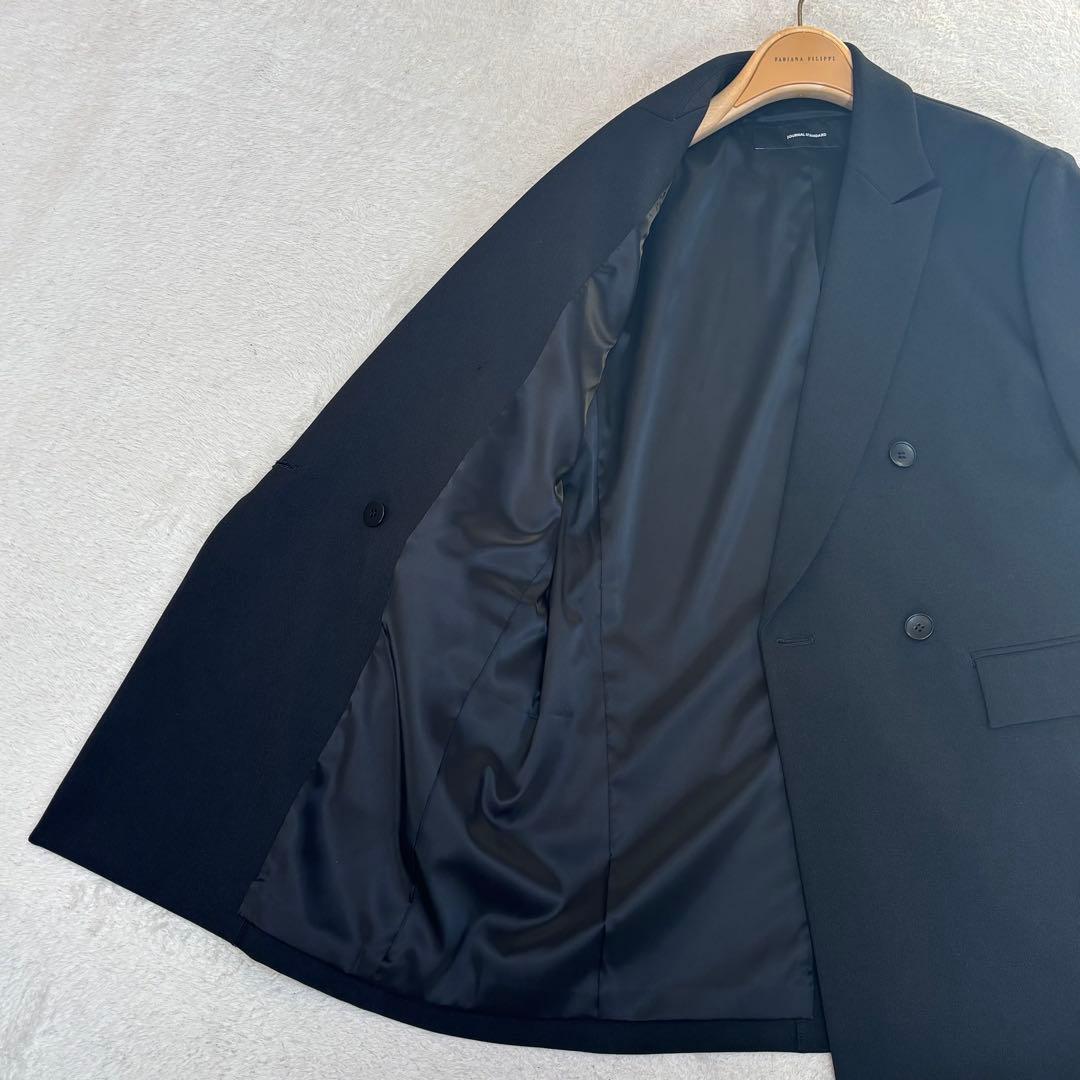 【未使用級】ジャーナルスタンダード ダブルテーラードジャケット ストレッチ 黒