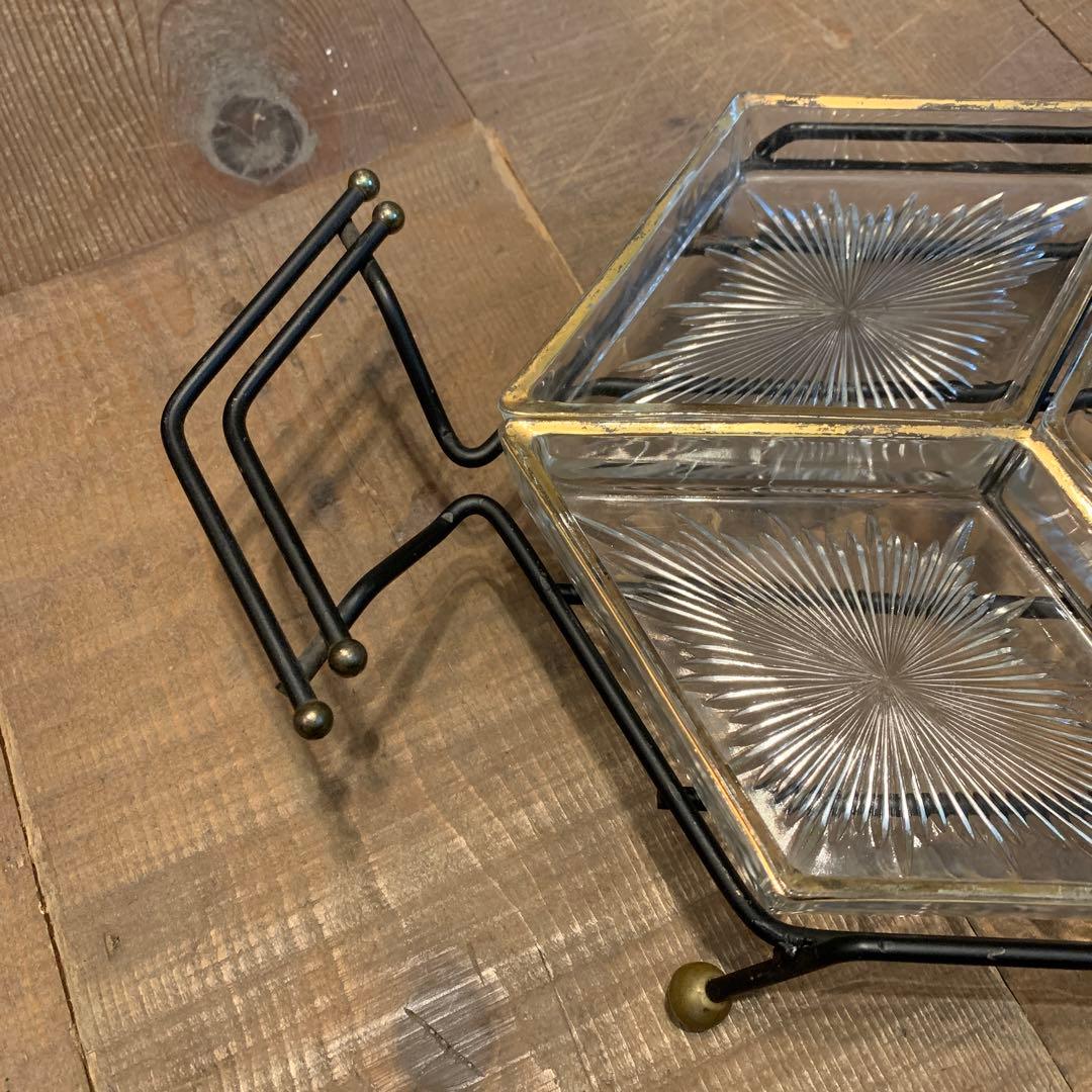 ミッドセンチュリー　ヴィンテージトレイ　小物入れ