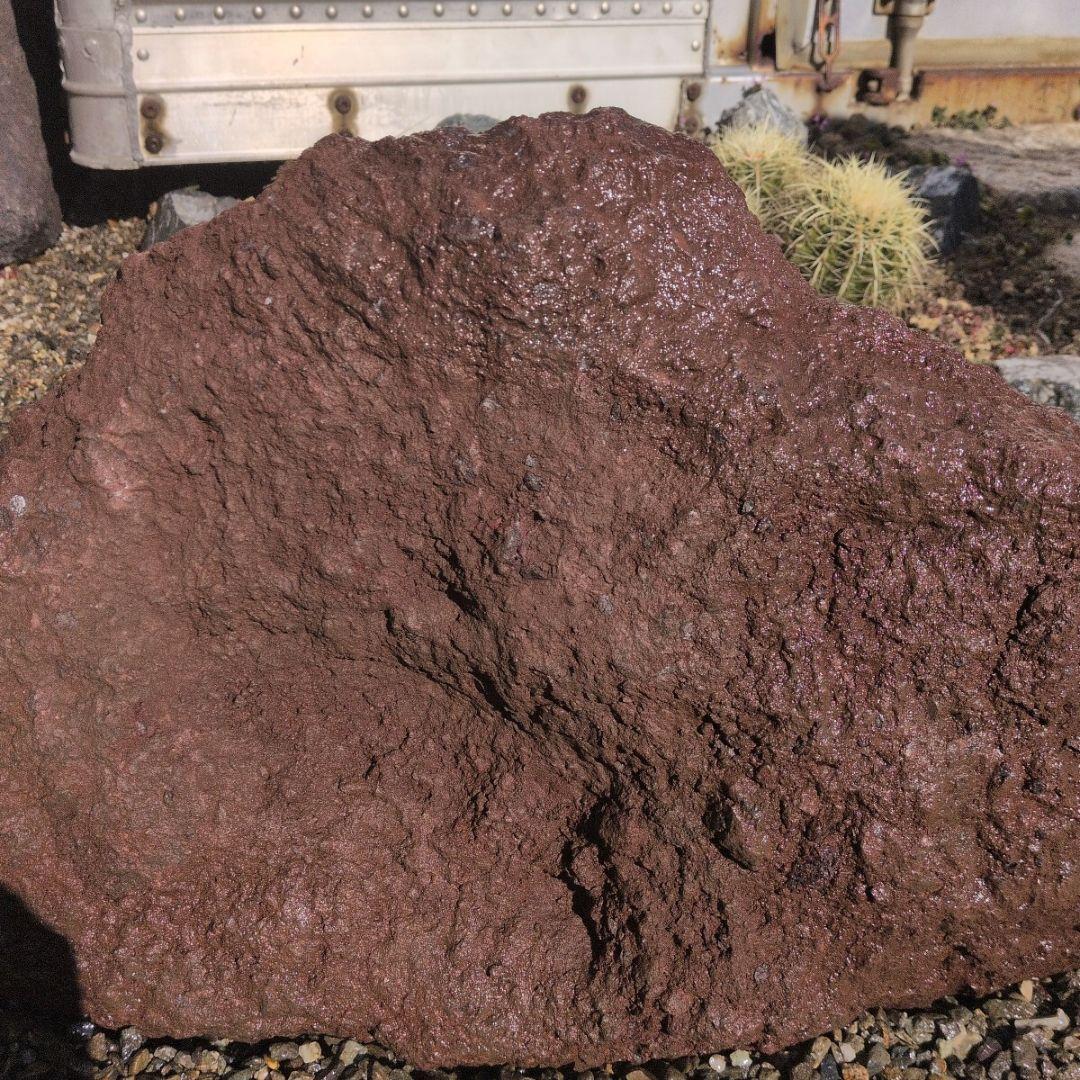 赤　富士　溶岩石　37.6キロ　庭石　石 鑑賞石　石材　庭　坪庭　ガーデニング