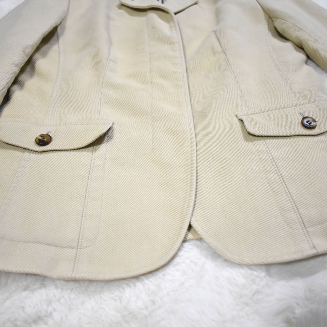 極美品✨バーバリーロンドン　テーラードジャケット　コーデュロイ　Aライン　42