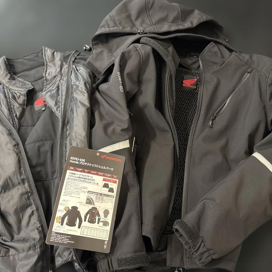 ホンダ プロテクトソフトシェルパーカ ブラック