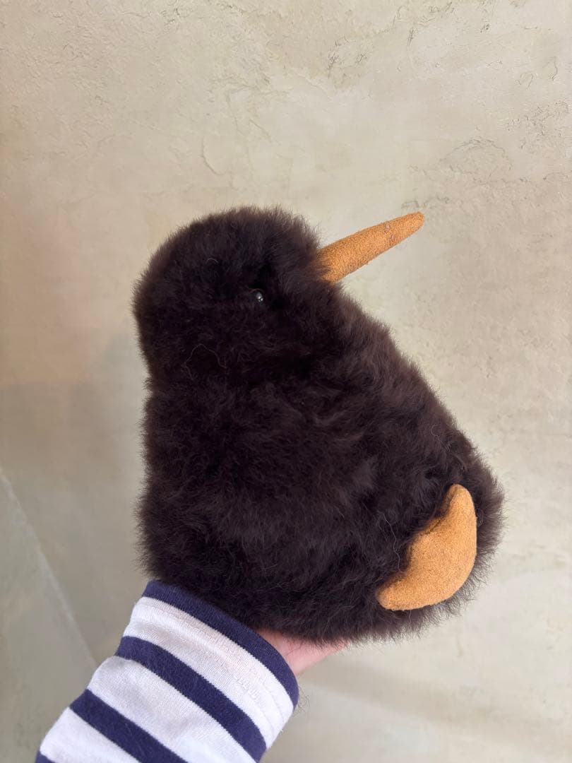 【レア】ベビーアルパカ毛ぬいぐるみ キウイ ダークブラウン
