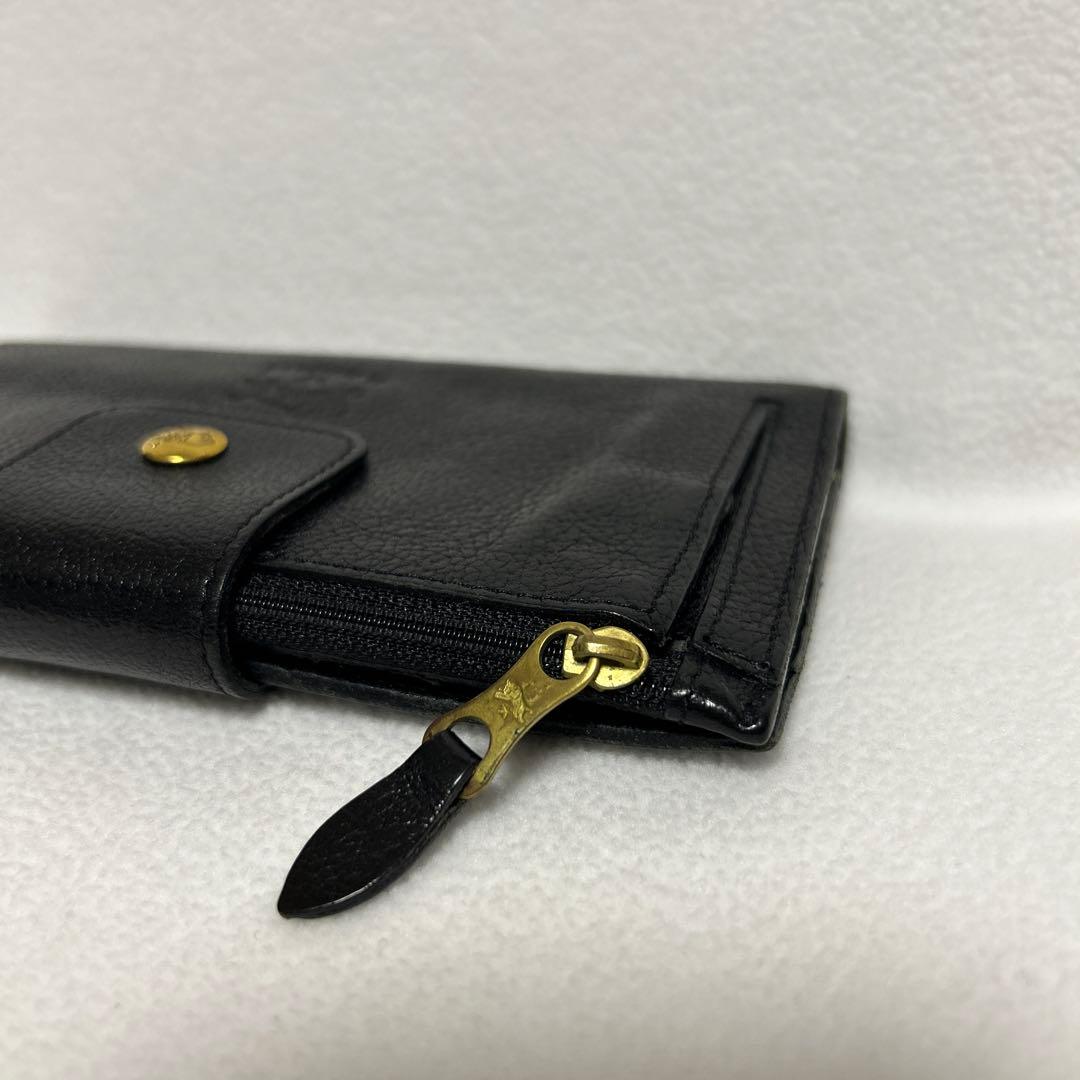 ⭐︎専用 IL BISONTE 黒 レザー 長財布 保存袋付き
