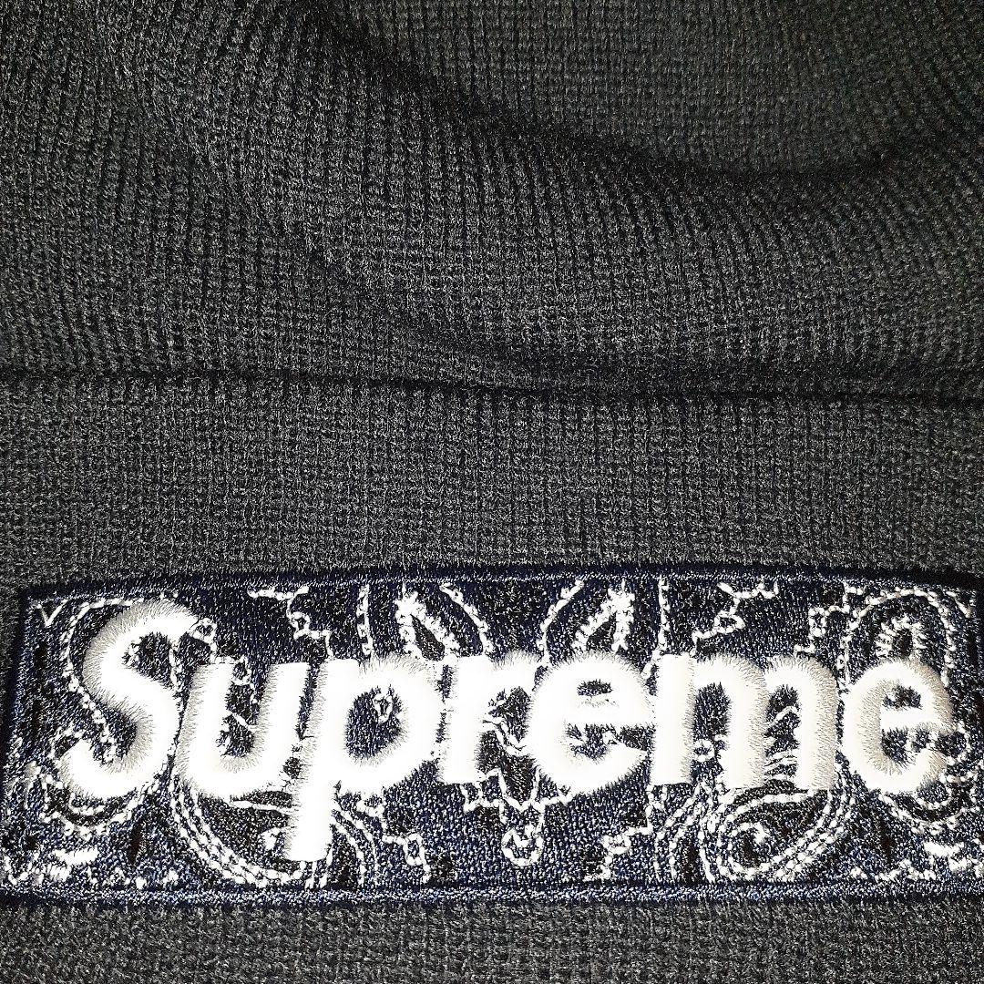 Supreme　19AW ニット帽　バンダナ ネイビー　サイズフリー　新品