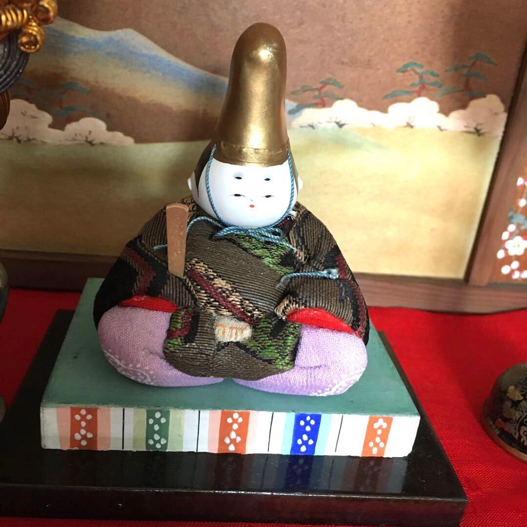 アンティーク　吉野雛　5段段飾り雛道具　唐草牡丹蒔絵【御膳　菱台　三宝　花入錫】