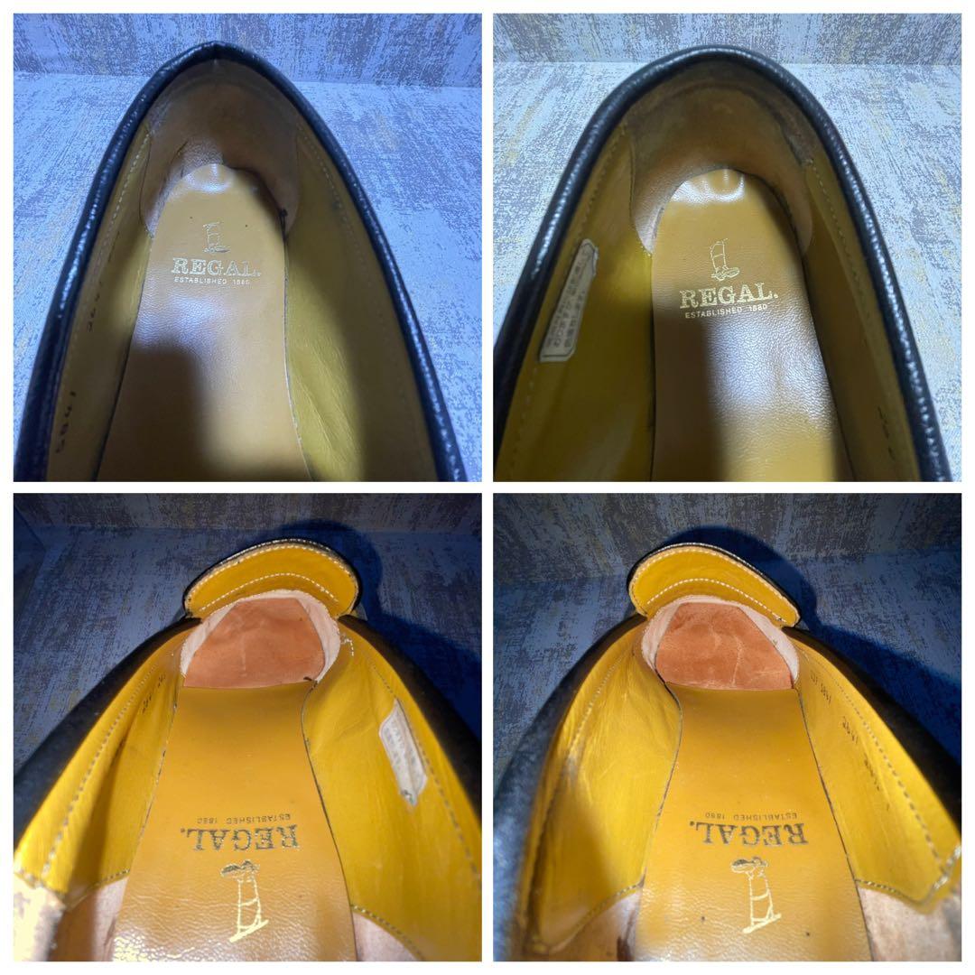 ★美品★リーガル REGAL タッセルローファー シボ革【24.5】2641