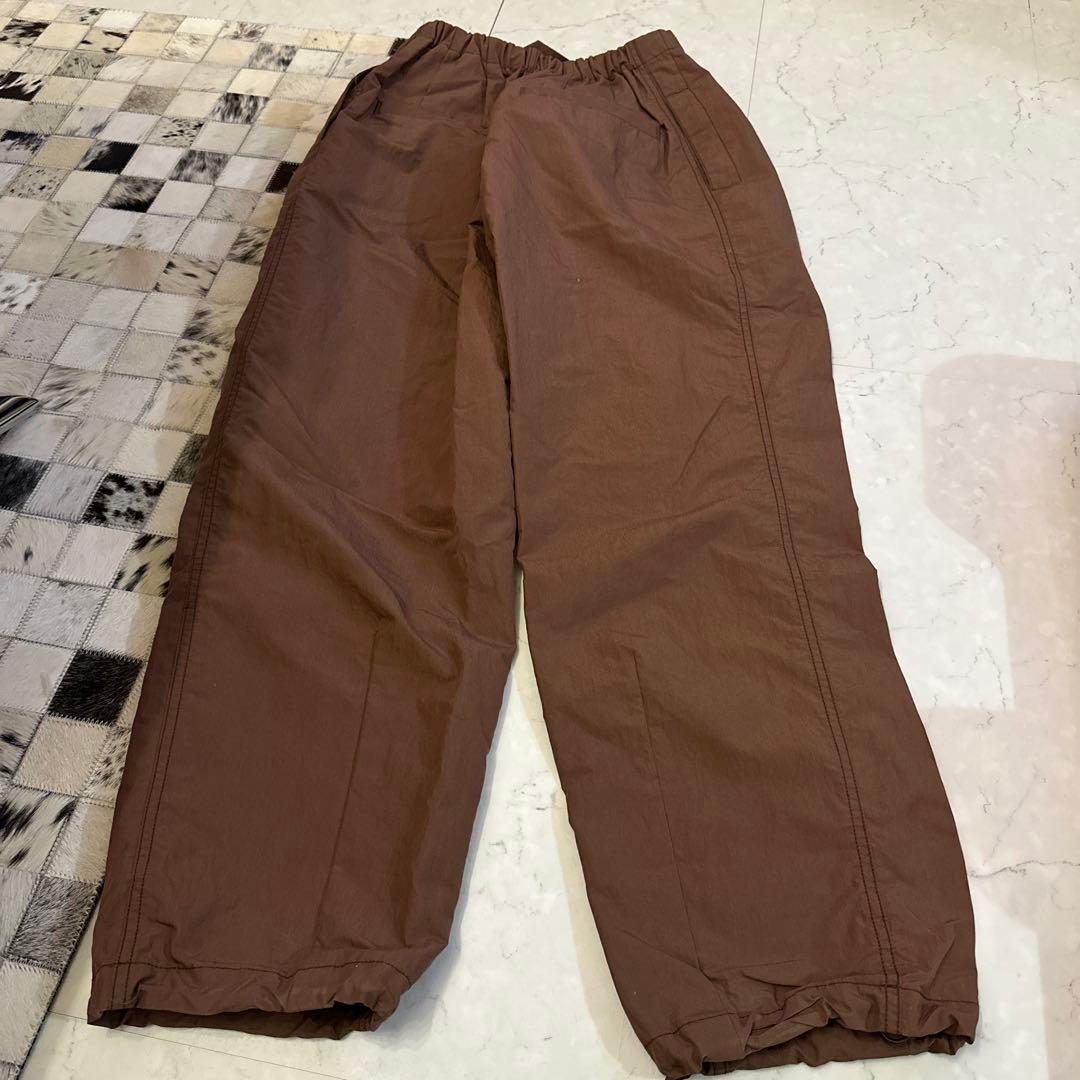 未使用 CLANE COTTON PARACHUTE PANTS BROWN