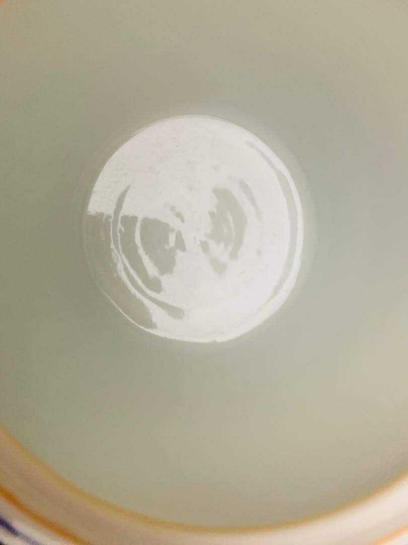 桃山窯　橋本喜泉　染付二宋神　唐子　水指　茶道具　栞黄布共箱付き