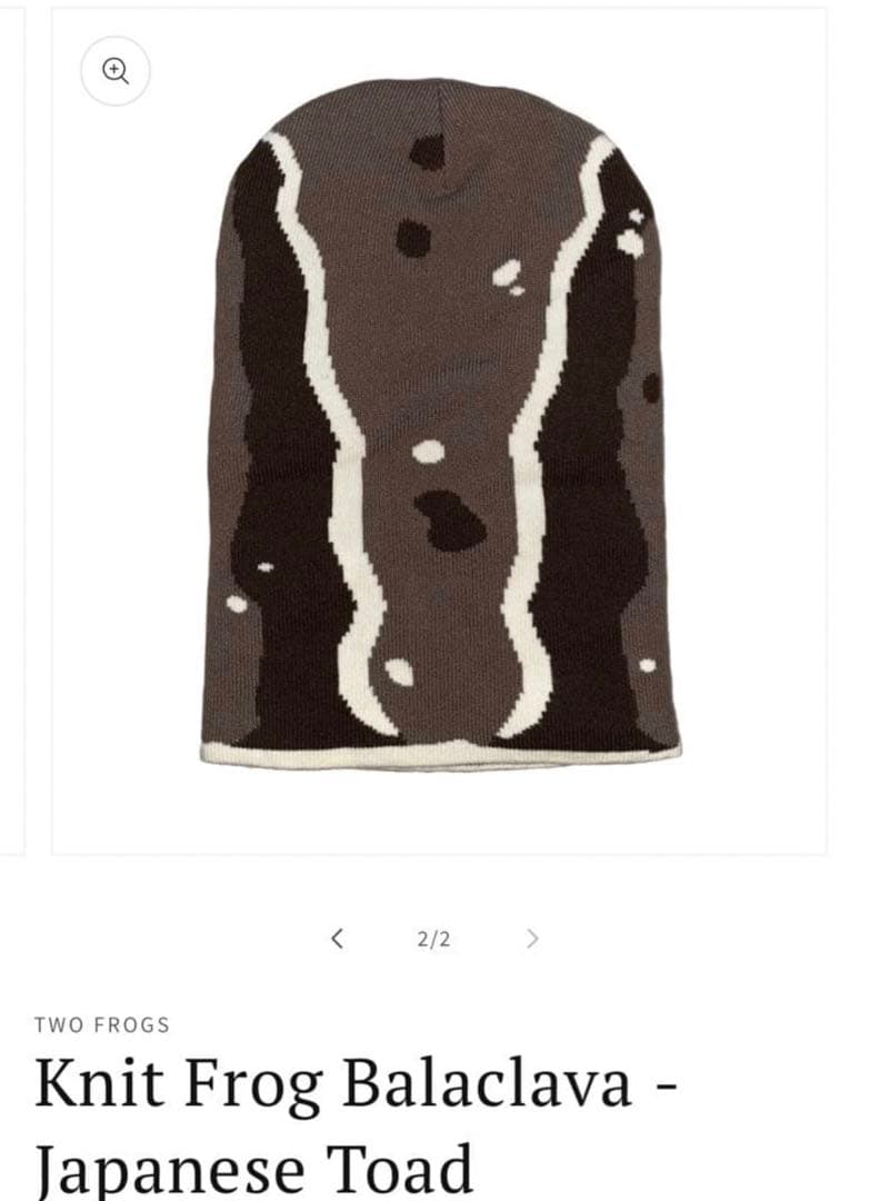 Two frogs Knit Frog Balaclava ビーニー