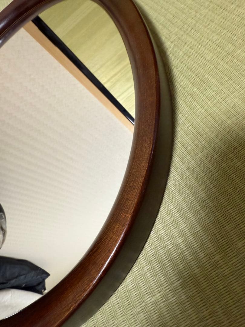 秋田木工 ウォールミラー 鏡 柳宗理 ビンテージ 曲木 ミラー 北欧スタイル