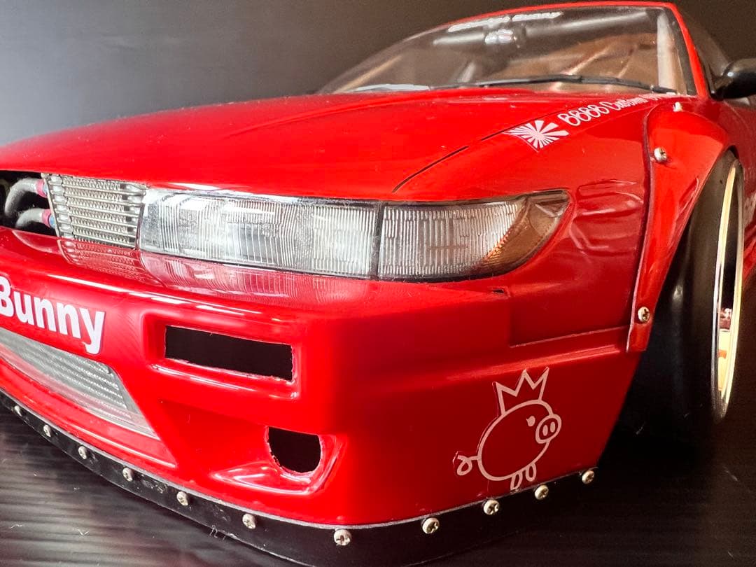 S13シルビア　ロケバニ仕様　ホイール付き