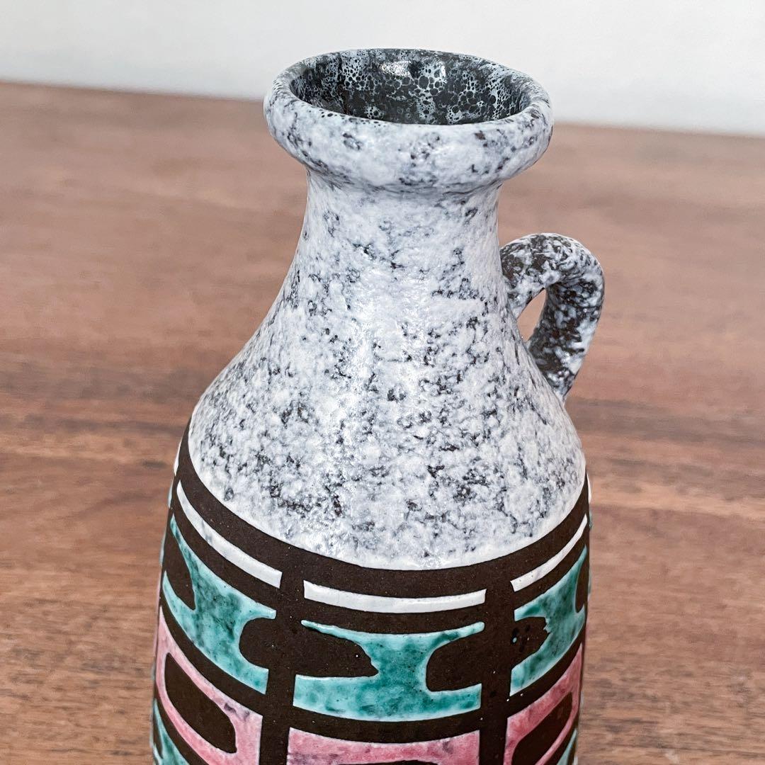 【東ドイツ Strehlaの花瓶】Fat Lava 295