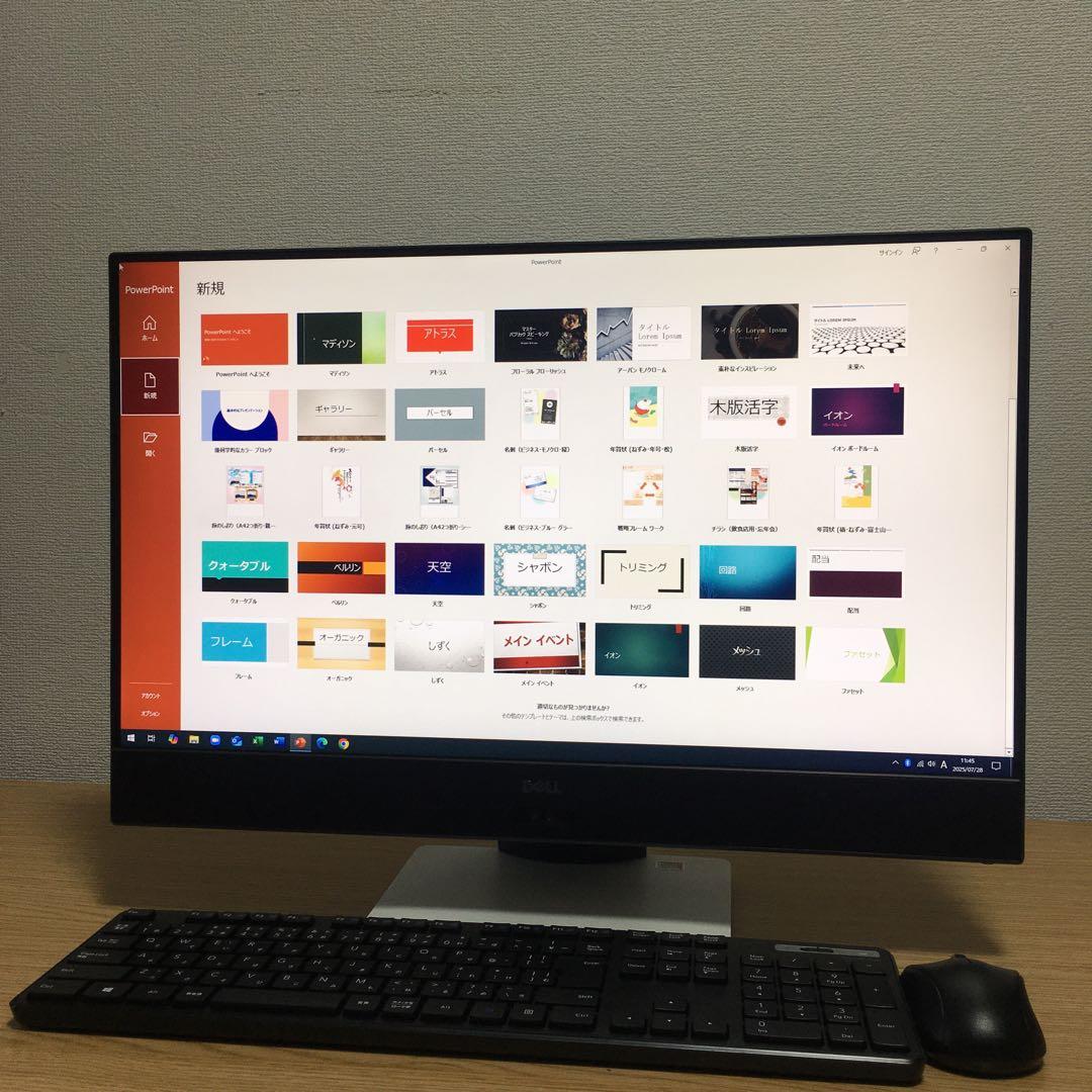 DELL inspiron 一体型 デスクトップ 23.8'モニター SSD