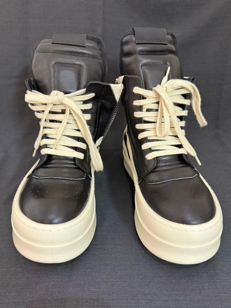 ハイカットスニーカー 黒/白 厚底