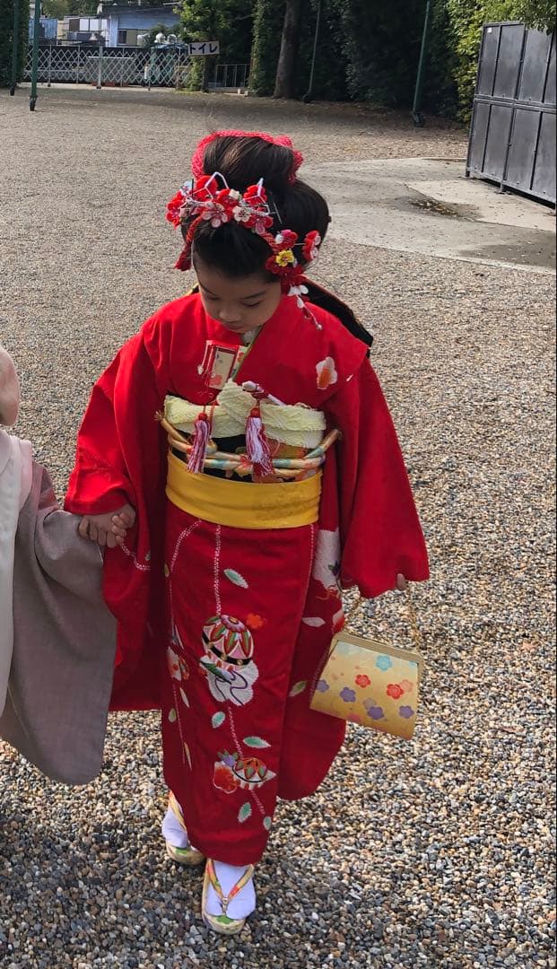 七五三　日本髪　髪飾り　かんざし　ヘアアレンジ
