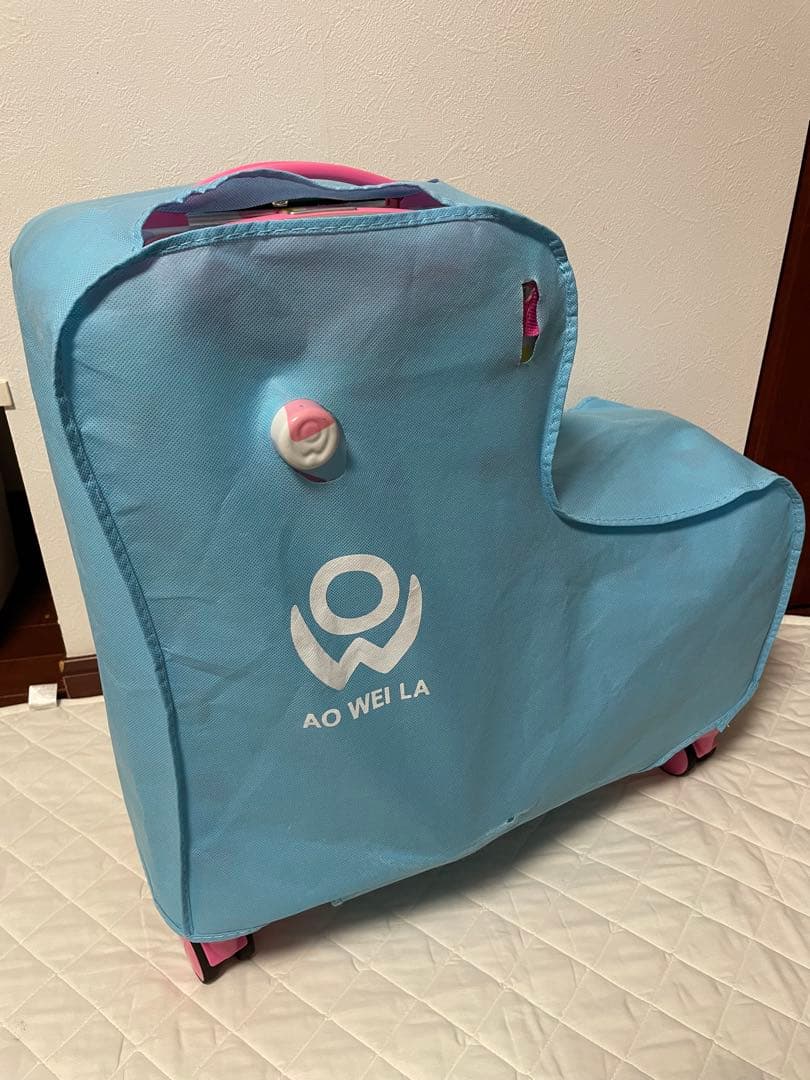 NORICCO ノリッコ 子供が乗れる キャリーケース TSAロック リボン柄♪