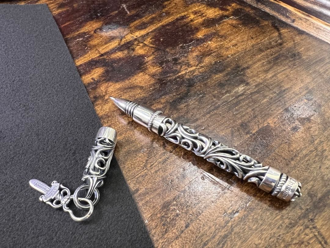 S925刻印有：重厚シルバーペンダントとしても使えるペン　SZB006