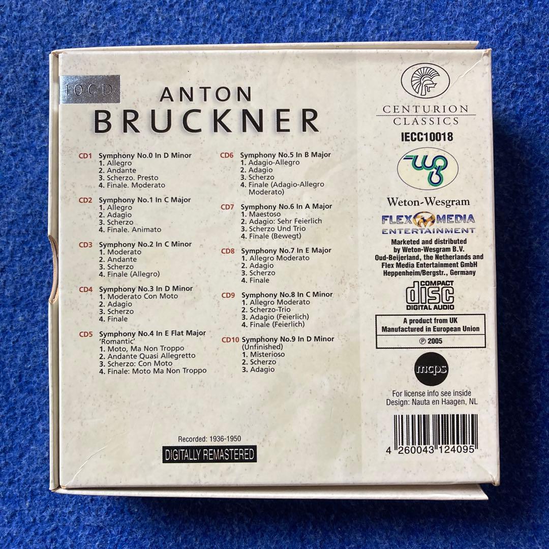 【10CD】　アントン・ブルックナー　交響曲全集