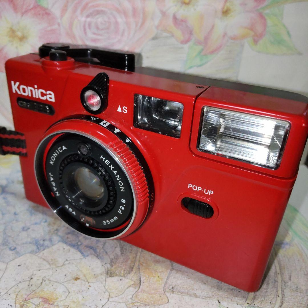 ☆☆極上級美品❕完動品☆☆ Konica C35 EF3 レッド