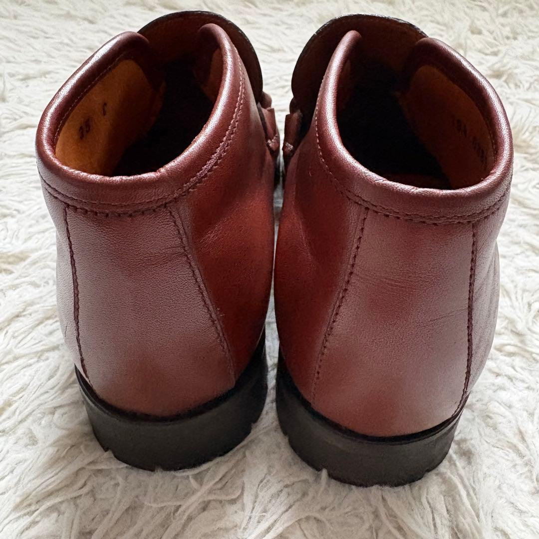 グッチ ホースビット ローファー ハイカット ブラウン 本革　104 0088