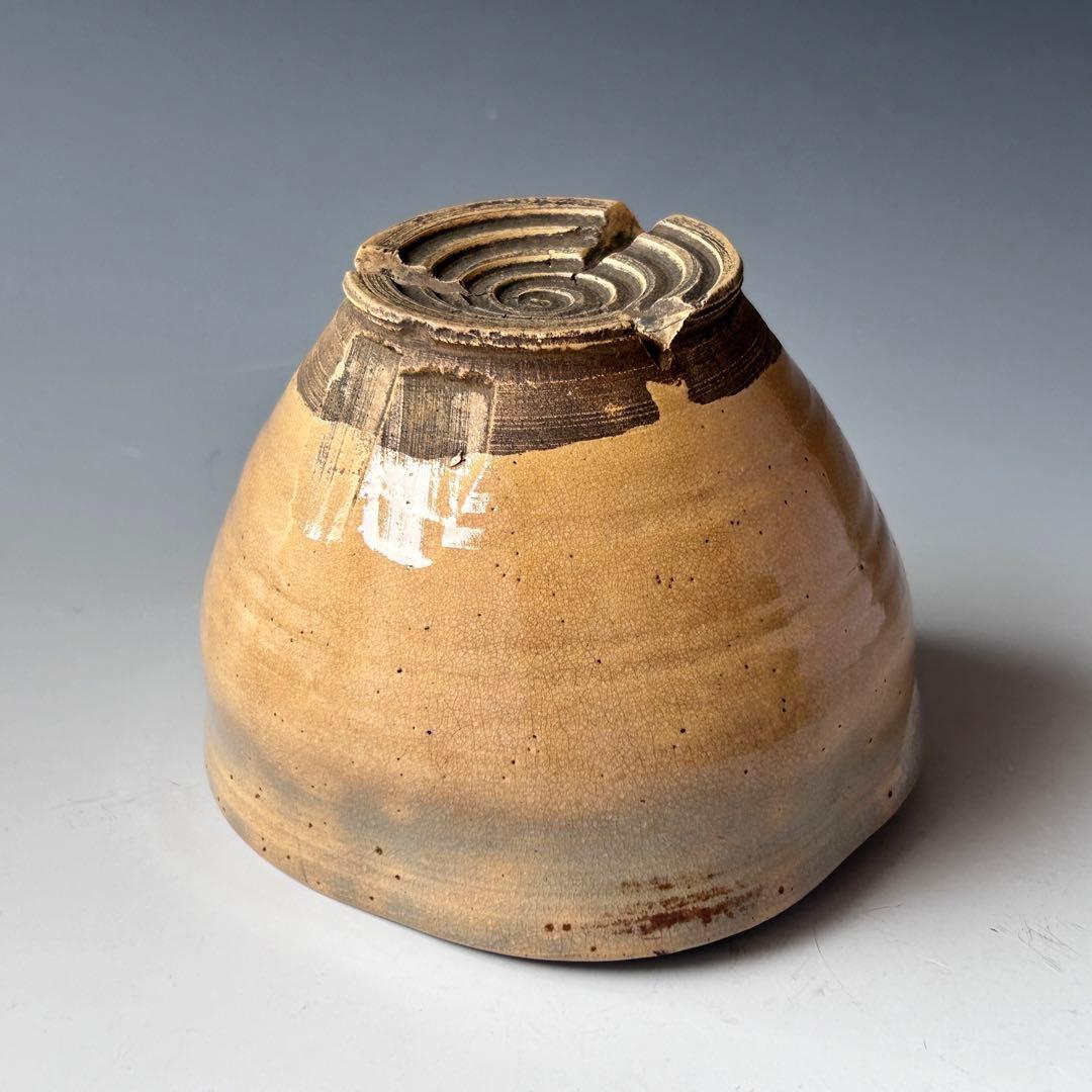 茶道具　対州御本　茶碗　江戸中期　佐々木三味　極書　銘「鳴門」古美術　濃茶　茶