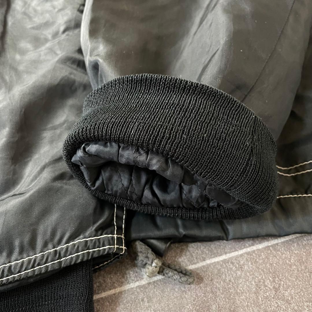 OLD ユーロ古着 ファイヤーマン 中綿 ナイロン ジャケット ブラック