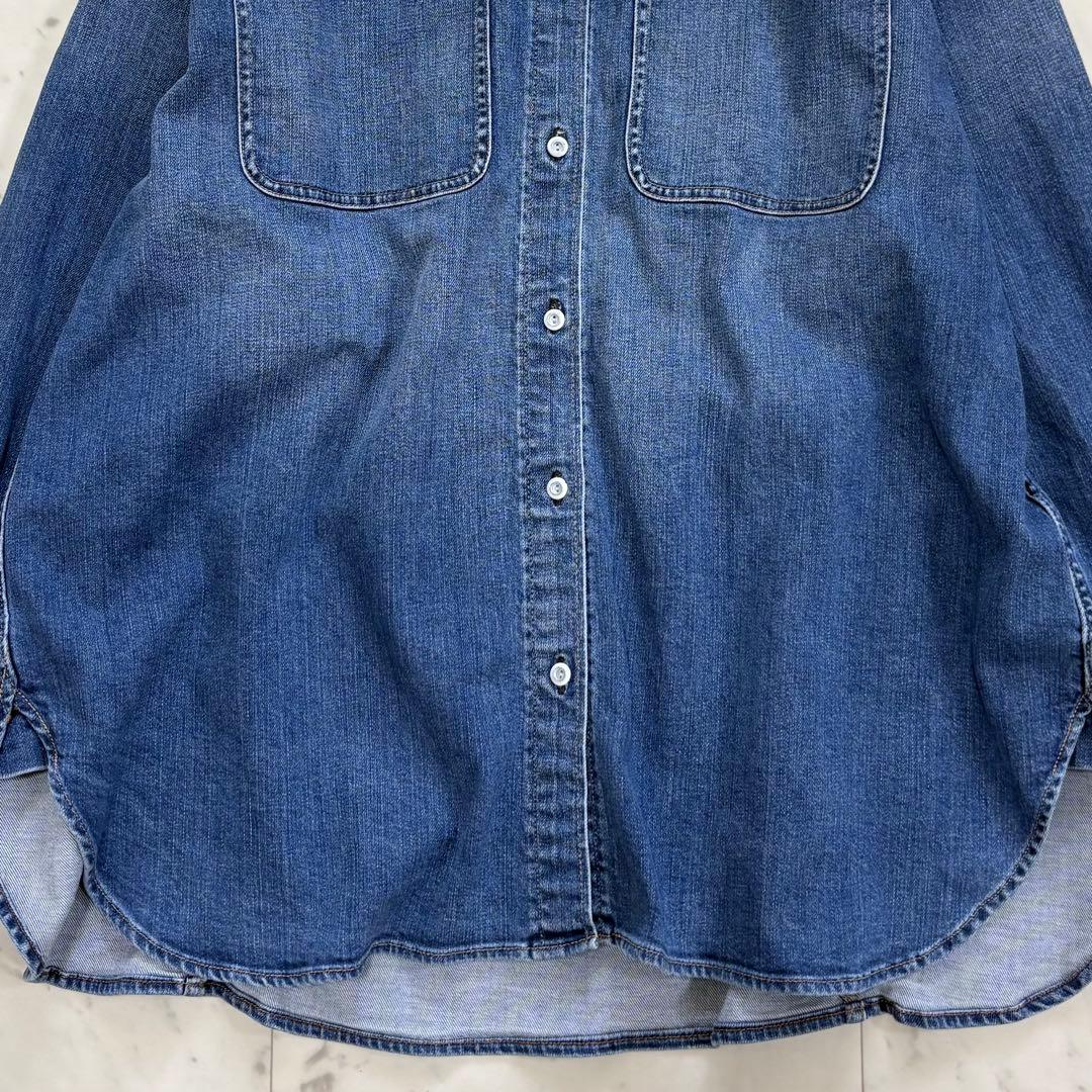 美品✨ヘルシーデニム　アーモンド　デニムシャツ　オーバーシルエット　2024SS