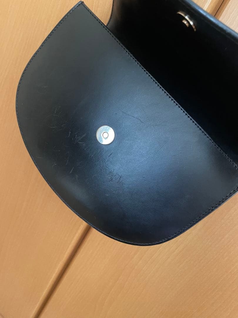 【A.P.C】 SAC GENEVE 牛革　黒　ブラック　ショルダー　レザー