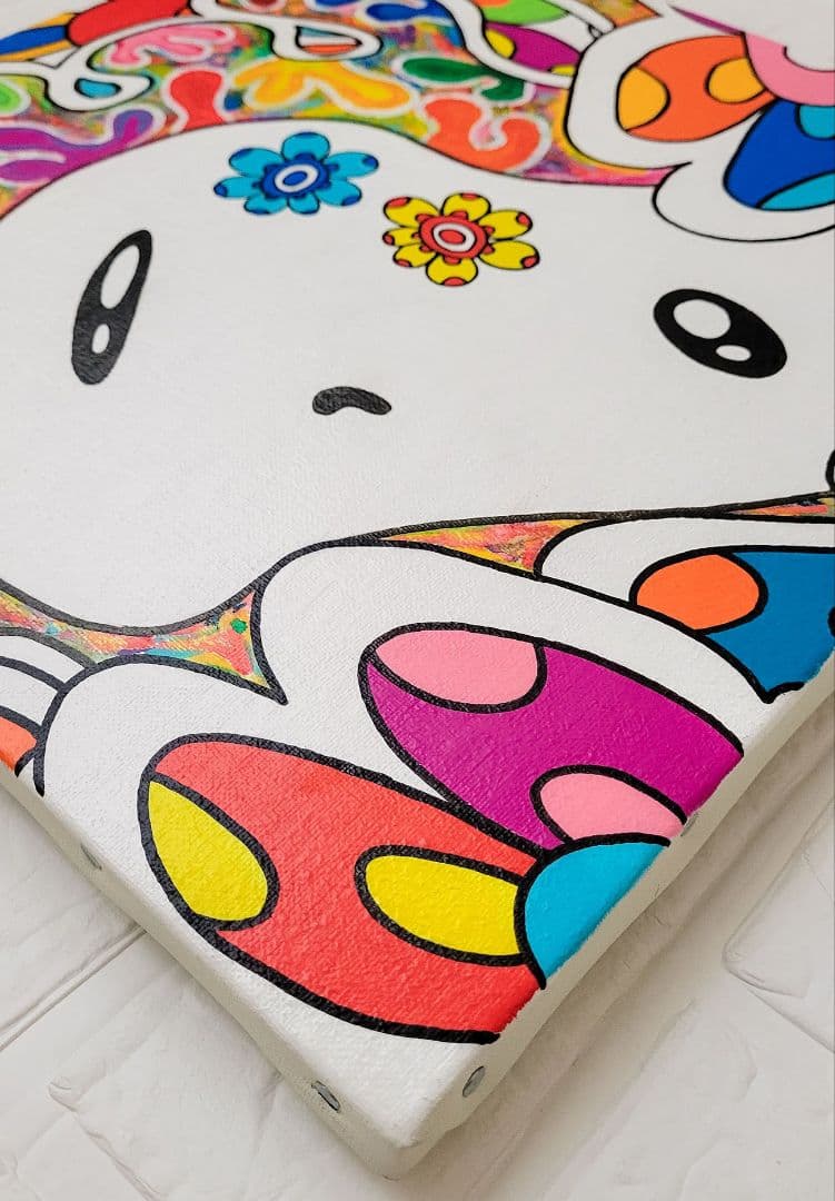 ★鈴木哲也★S4(333×333mm)アクリル原画1点物★送料無料#133