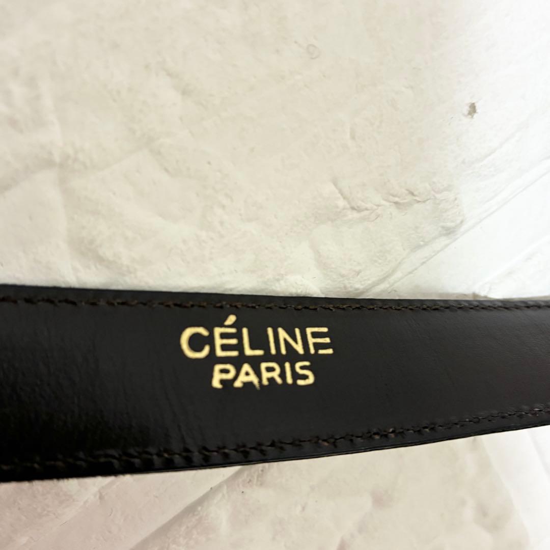 希少　OLD CELINE セリーヌ トリオンフバックル レザーベルト