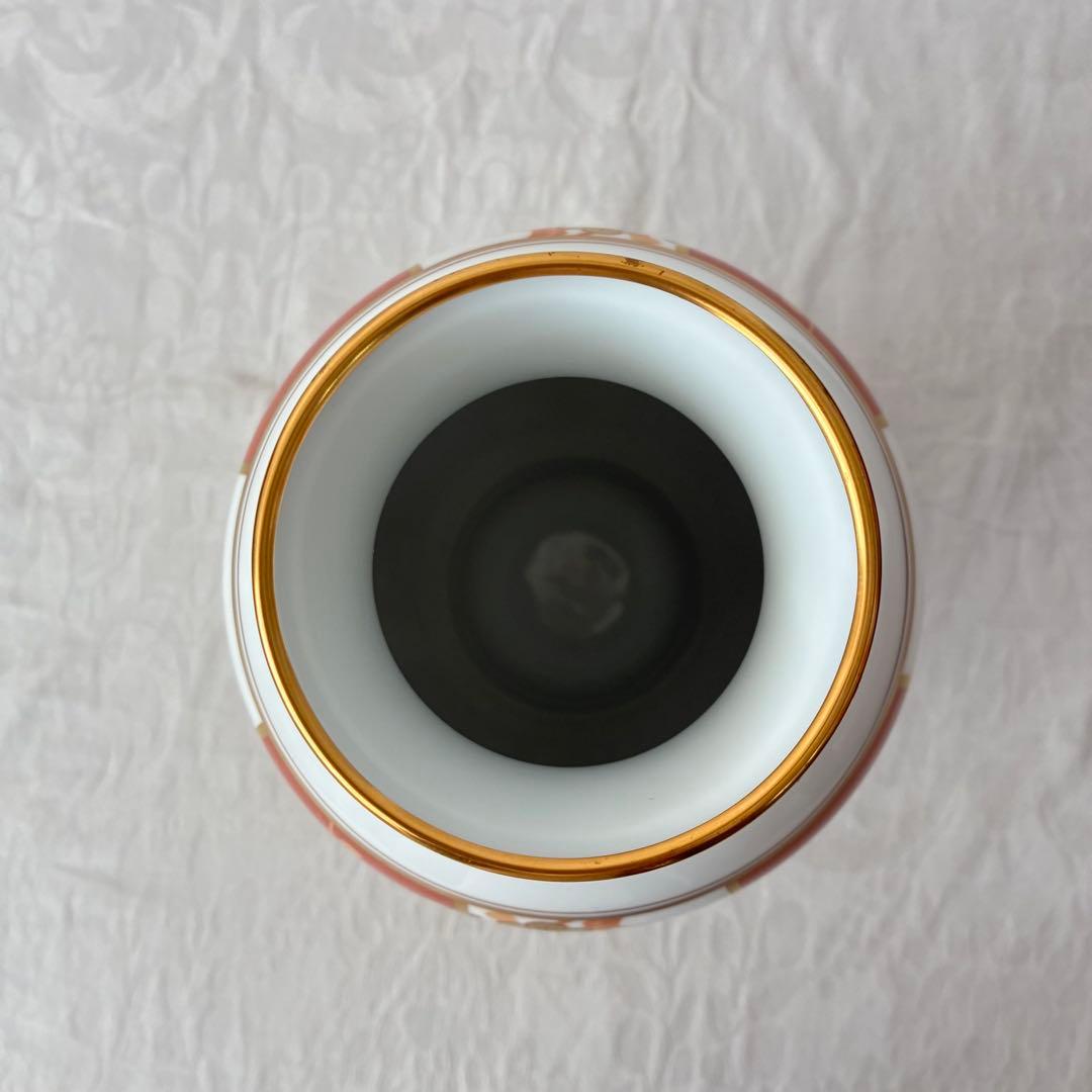 【大倉陶園】フランクリン ポーセリン 四君子之内 梅 花瓶