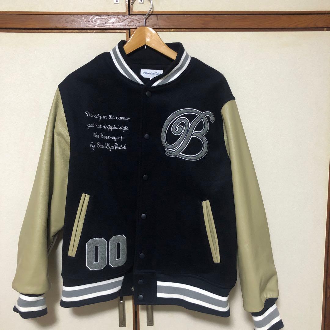 black eye patch 22SS レザーバーシティジャケット スタジャン