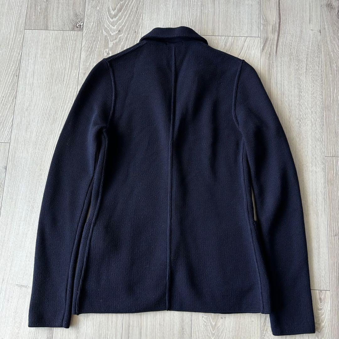 LARDINI ラルディーニ ニット テーラードジャケット 40紺ブートニエール