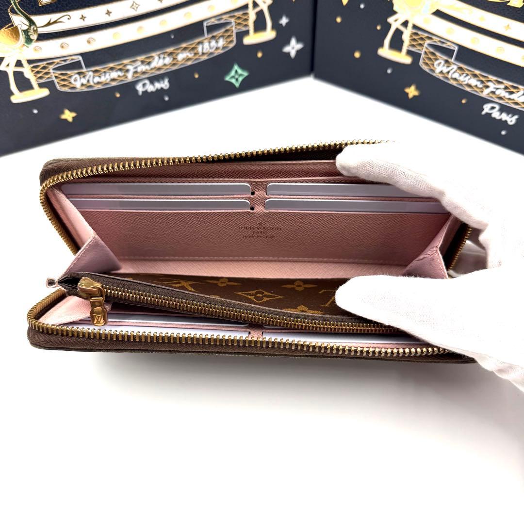 ルイヴィトン ポルトフォイユ クレマンス モノグラム ローズバレリーヌ 長財布