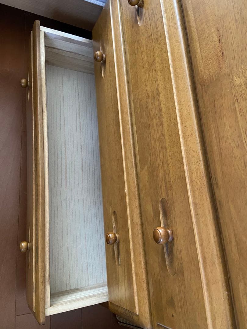 木製チェスト 7段 木目調 引き取り限定