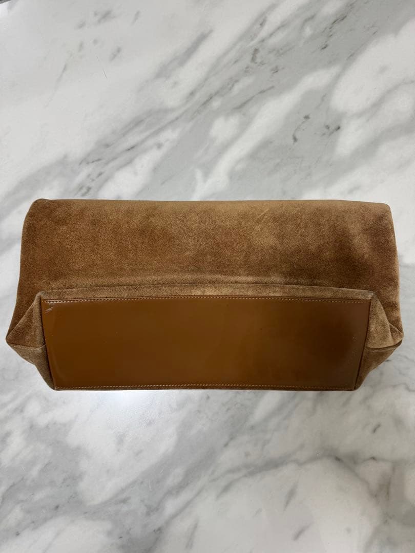 オールドグッチGUCCIヴィンテージスウェードクラッチバッグ茶色ブラウンカバン