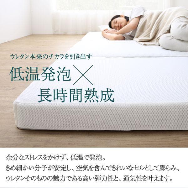 セミダブル マットレス 高反発 三つ折り ベストセラーモデル ブラック 厚さ10