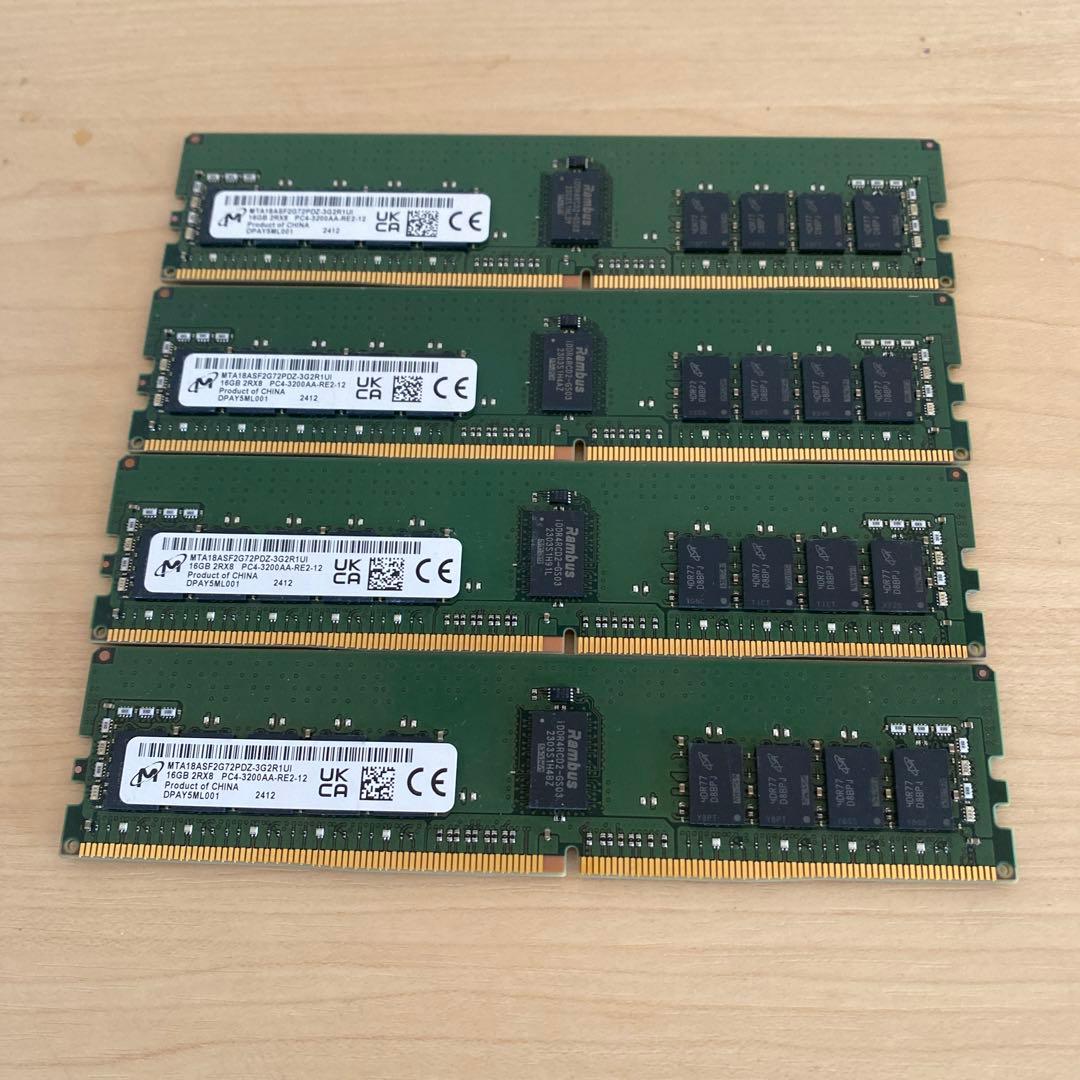 m*o様 メモリー 16GB 2RX8 PC4-3200AA-RE2-12