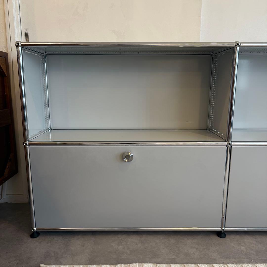 【美品】USMハラー 2列2段 ライトグレー マットグレー 奥行き25