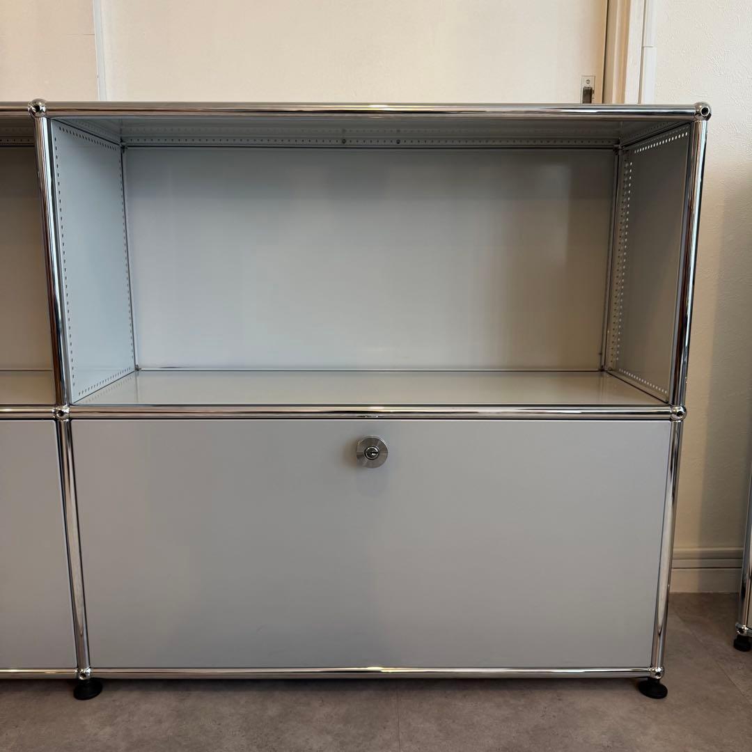 【美品】USMハラー 2列2段 ライトグレー マットグレー 奥行き25